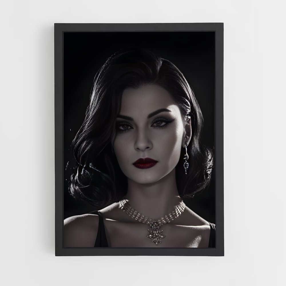 Poster Lady Sombre – affiche Resident Evil (vue 2)